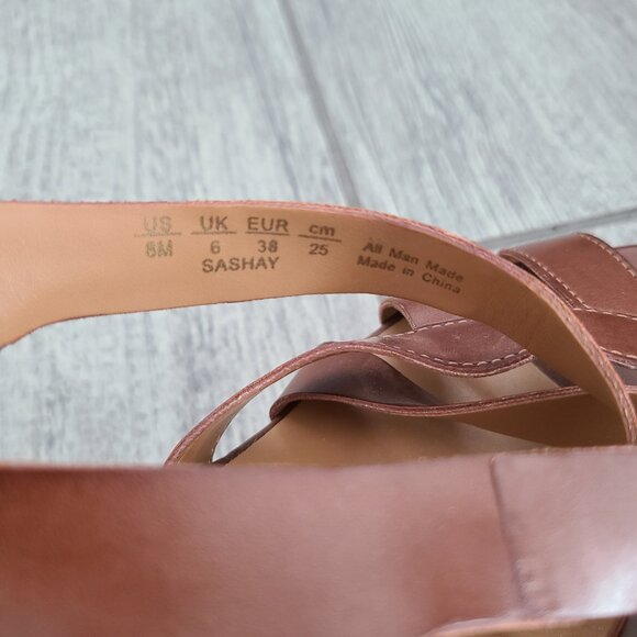 Franco Sarto women's brown espadrille wedges heels size 8 - Picture 8 of 12